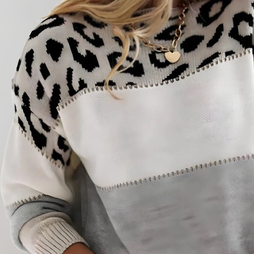Charlene | Leopard Print Casual Sweater 1