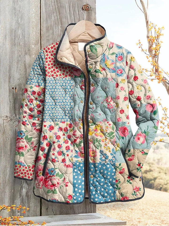 Chloe™ | Cozy Floral Quilted Jacket