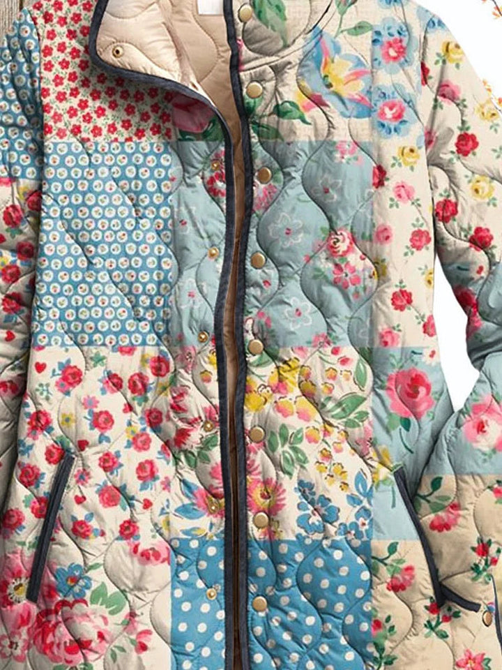 Chloe™ | Cozy Floral Quilted Jacket
