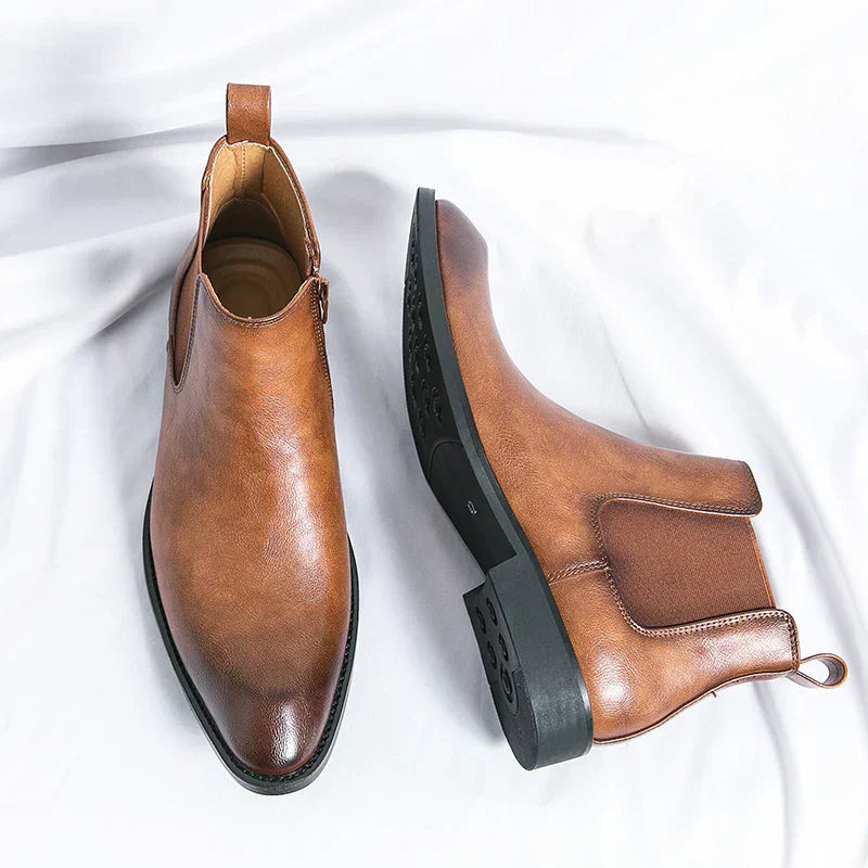 Cooper | Leather Chelsea Boots with Zipper 3