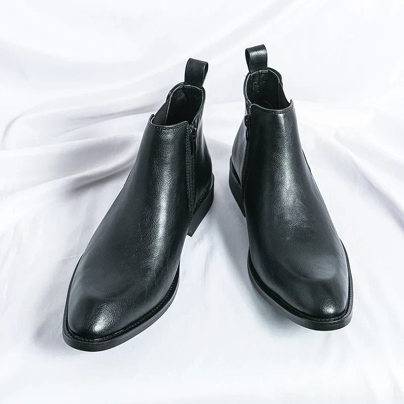 Cooper | Leather Chelsea Boots with Zipper 4