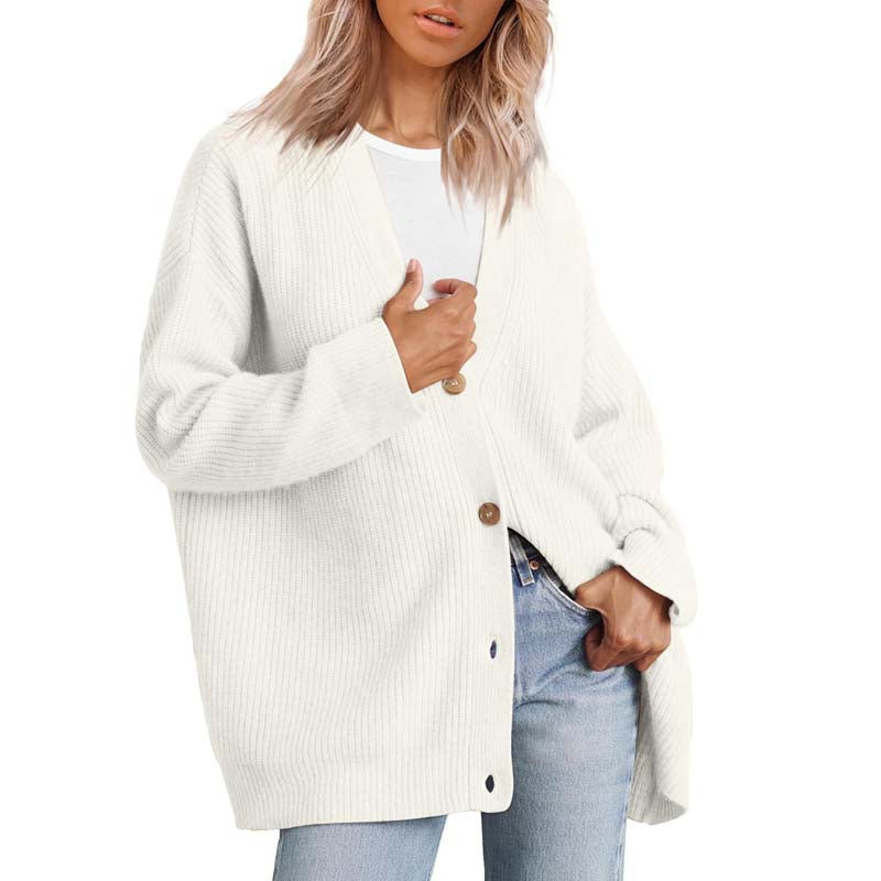 Cozy Knit Long Cardigan - Stylish Layering Essential for Women