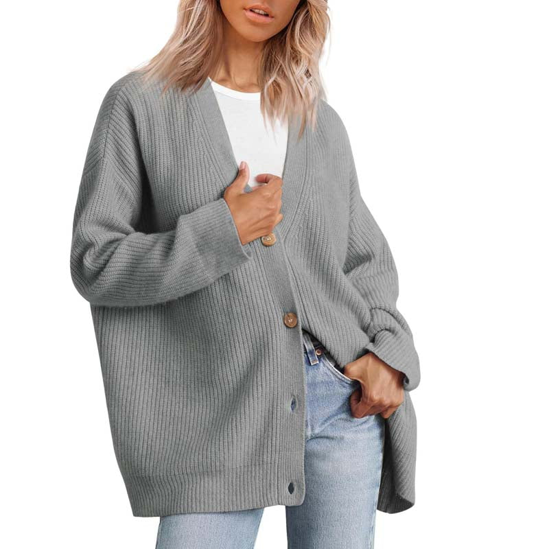 Cozy Knit Long Cardigan - Stylish Layering Essential for Women