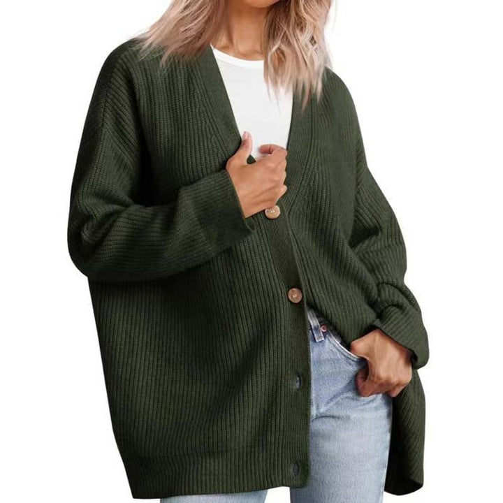 Cozy Knit Long Cardigan - Stylish Layering Essential for Women