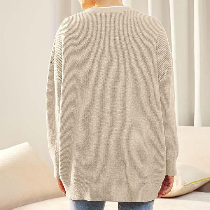Cozy Knit Long Cardigan - Stylish Layering Essential for Women