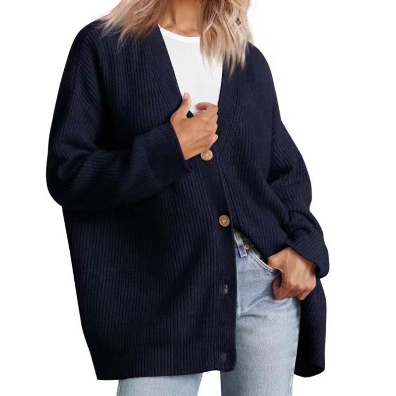 Cozy Knit Long Cardigan - Stylish Layering Essential for Women
