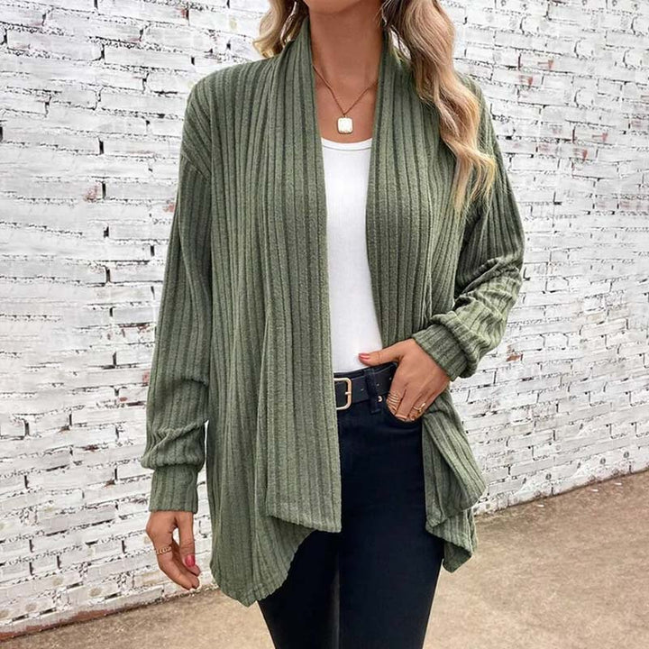 Cozy Long Cardigan - Soft Cotton-Acrylic Blend for All Seasons