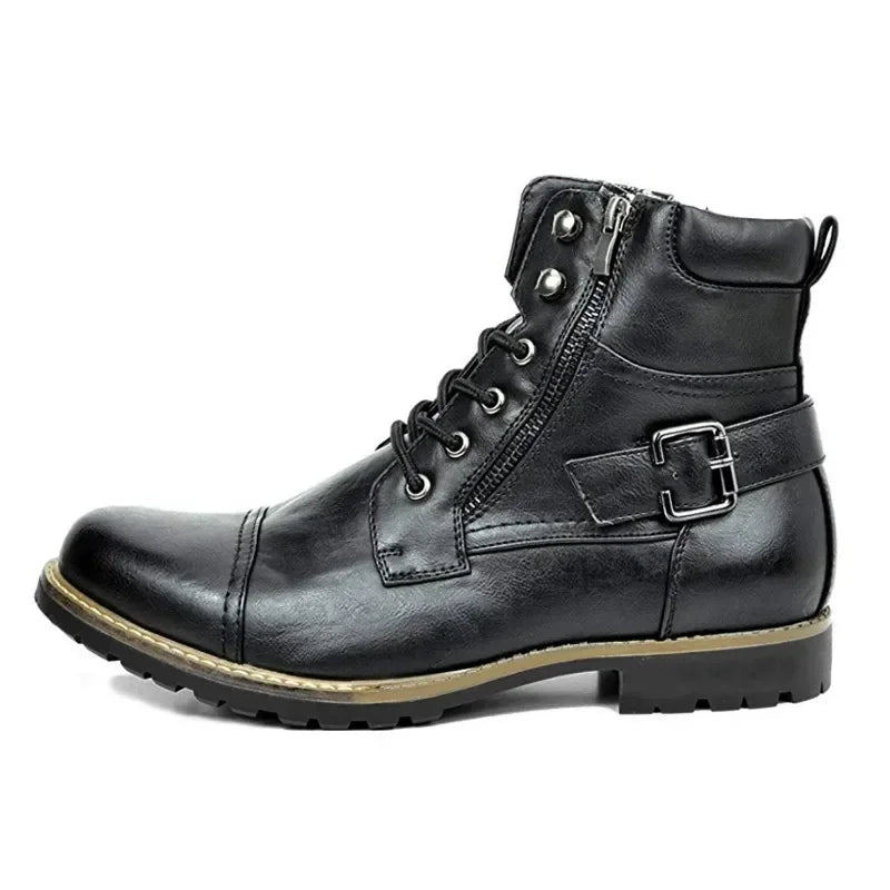 Damon | Leather Lace-Up Boots 0