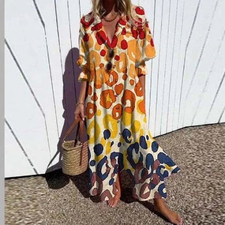 Daphne™ | Effortless Long Sleeve Maxi Dress for Women
