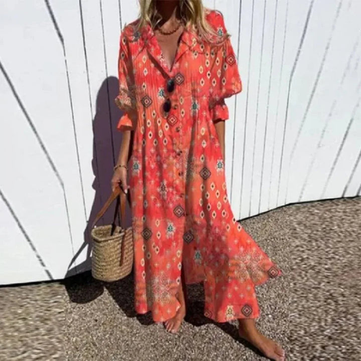 Daphne™ | Effortless Long Sleeve Maxi Dress for Women