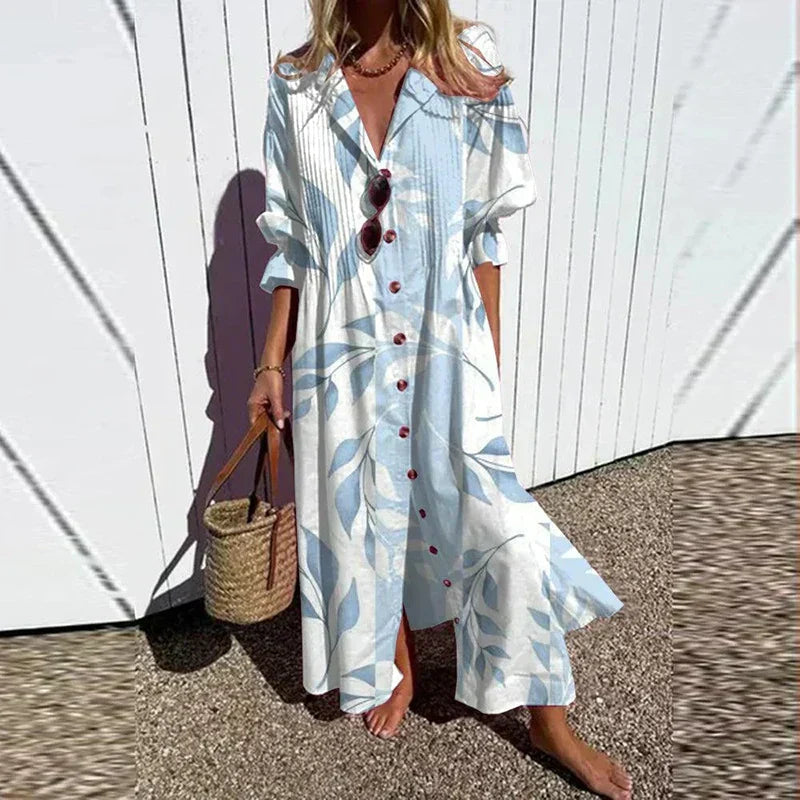 Daphne™ | Effortless Long Sleeve Maxi Dress for Women