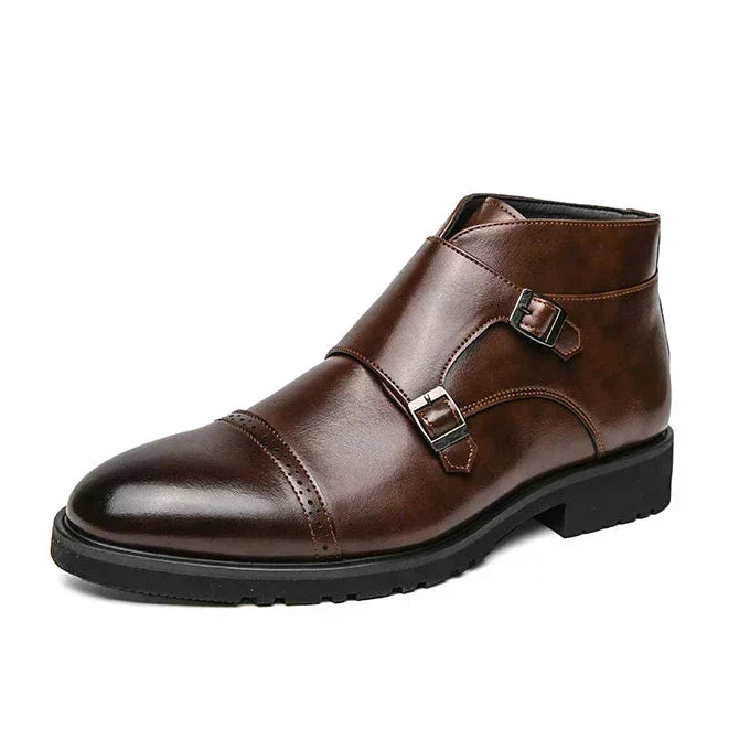 Darell | Double Monk Strap Leather Boots 0