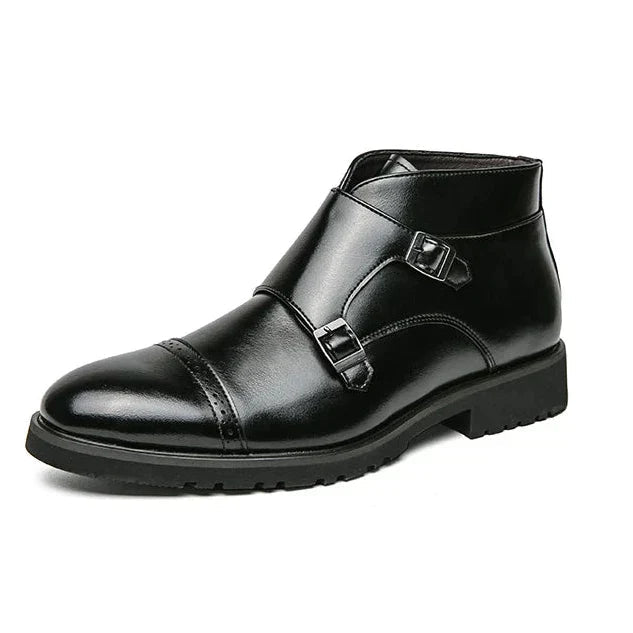 Darell | Double Monk Strap Leather Boots 2