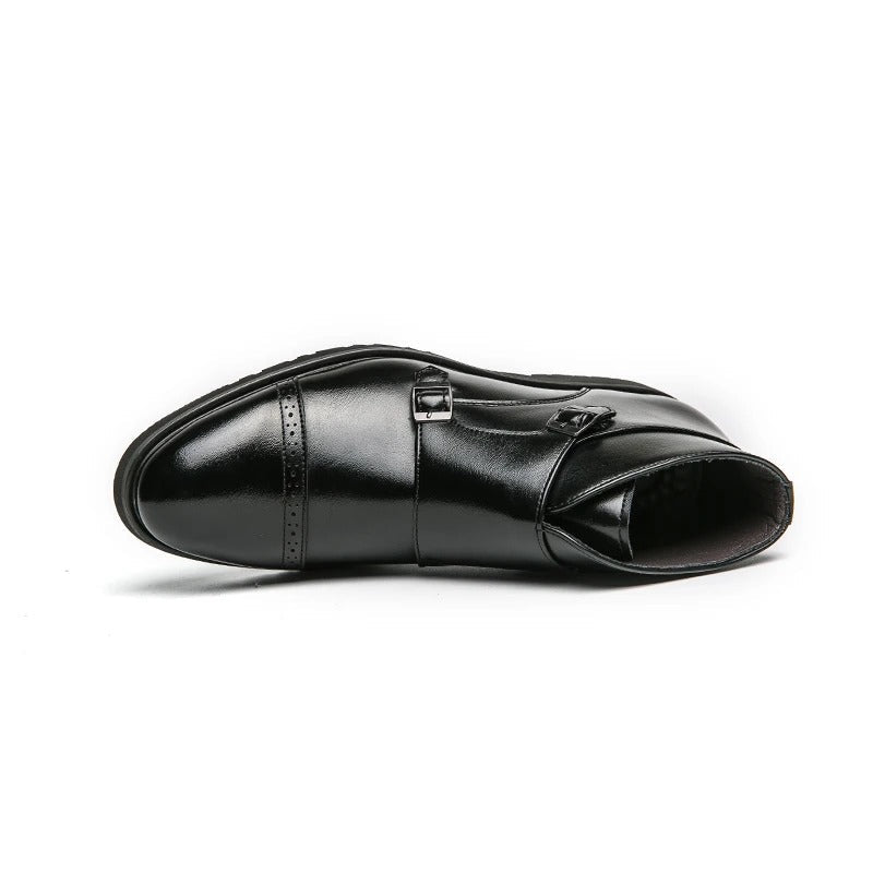 Darell | Double Monk Strap Leather Boots 3