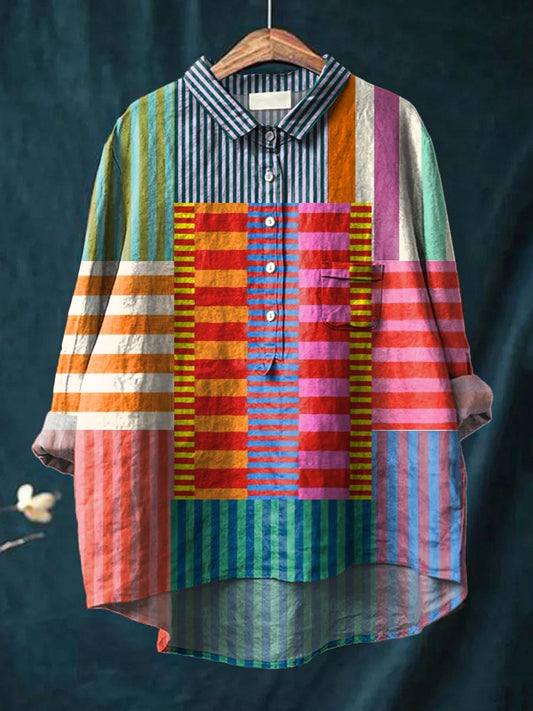 Diana - Vibrant Lines Shirt 0