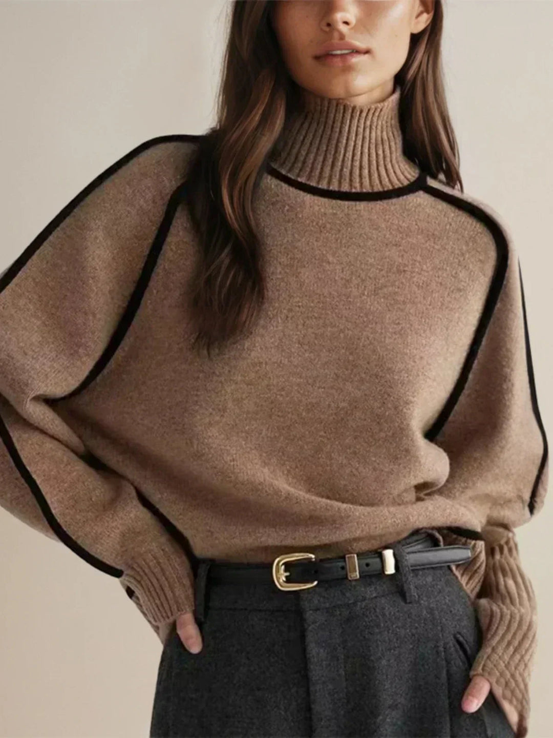 Donna | Elegant Turtleneck sweater 1