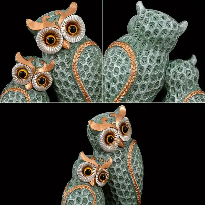 EchoOwlet™ | Captivating Owl Family Figurine