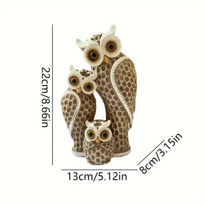 EchoOwlet™ | Captivating Owl Family Figurine