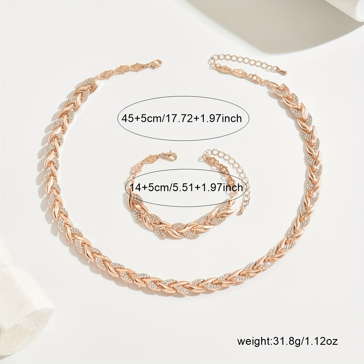 Elegant Rhinestone Fish Tail Set 5