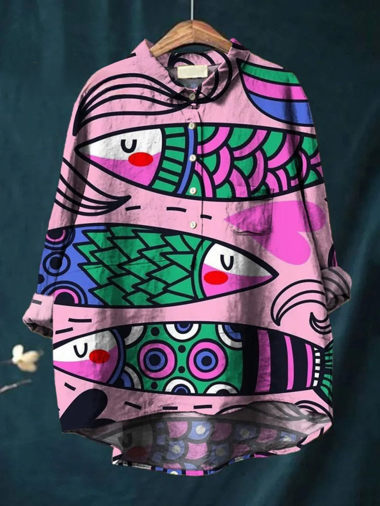 Elena - Whimsical Ocean Shirt 0