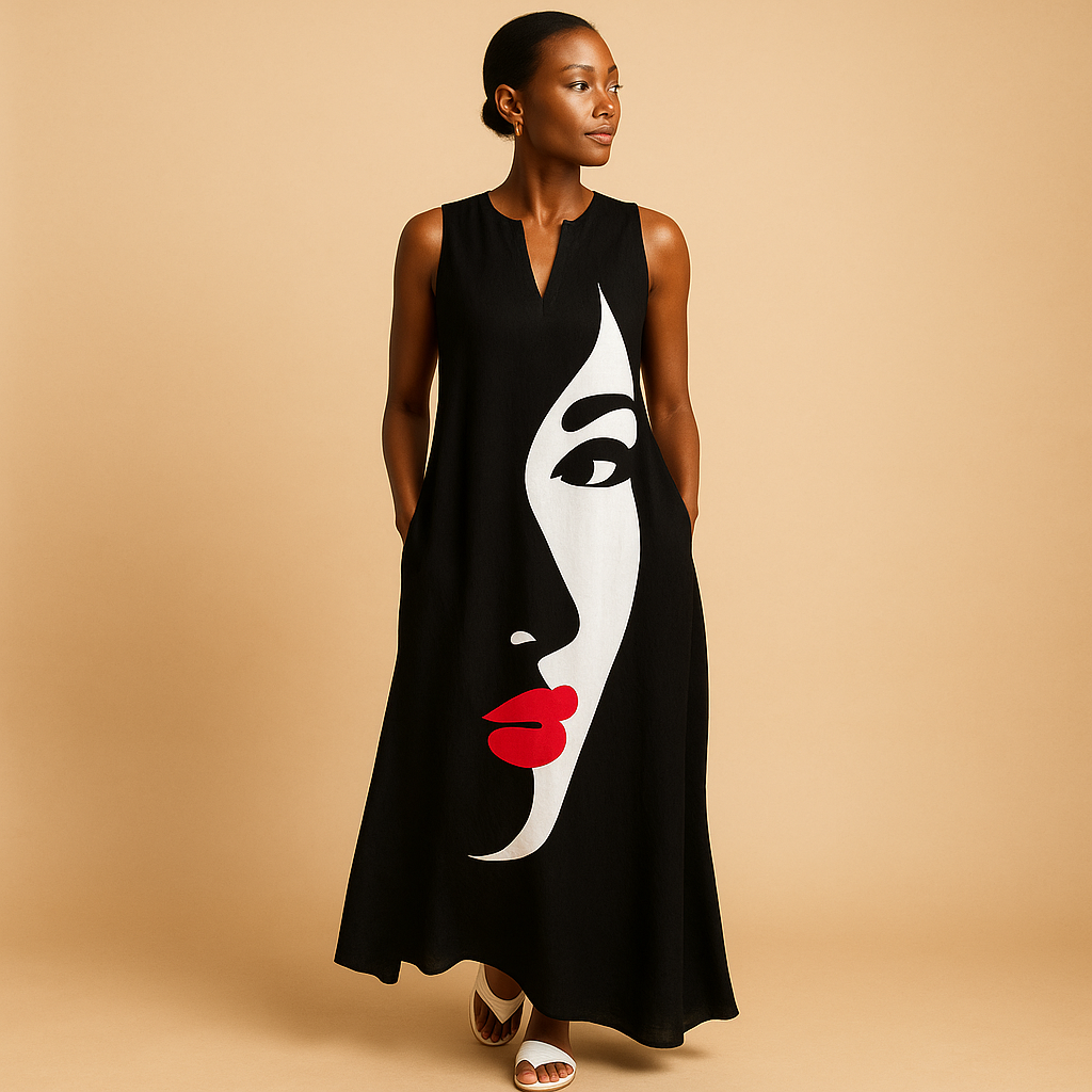 Eliza Summer Dress - Colorful Print & Comfortable Fit, Plus Size Available