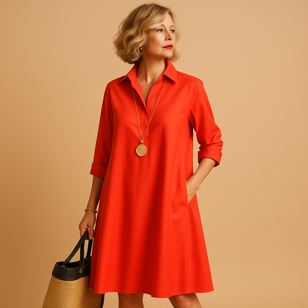 Elke Poloc dress lady - flattering fit in breathable material