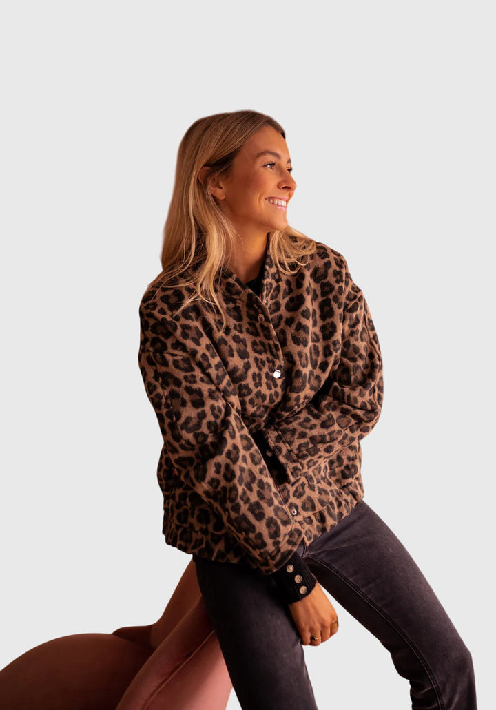 Elodie | Stylish Leopard Print Jacket 0