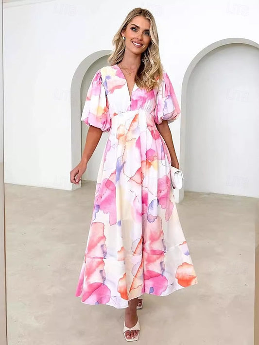 Elsa Chic Summer Dress - flattering fit and breathable comfort for women