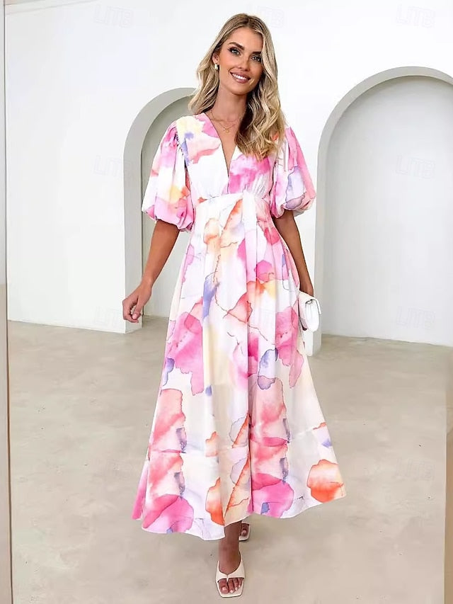 Elsa Chic Summer Dress - flattering fit and breathable comfort for women