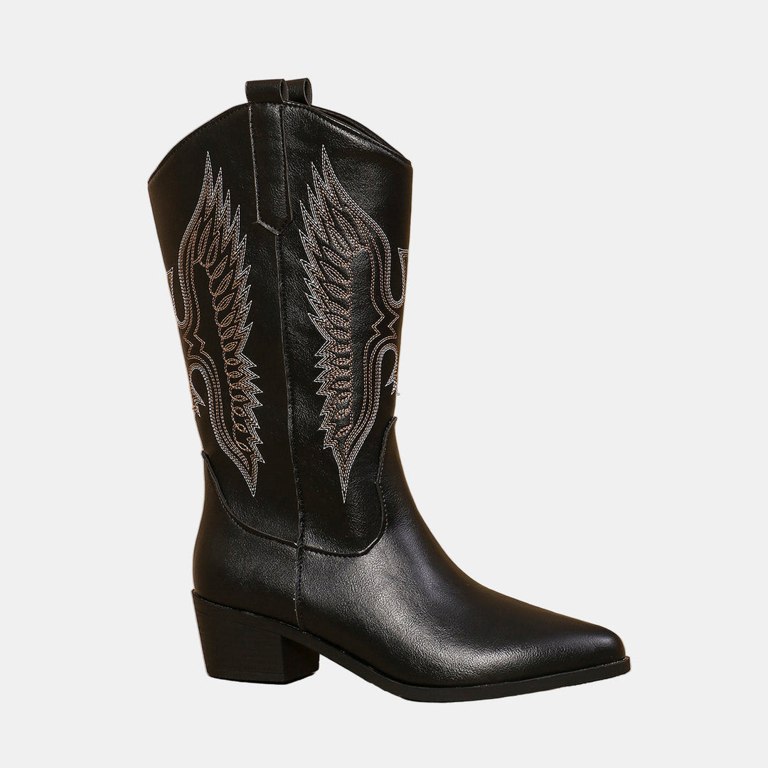 Emery | Block Heel Cowboy Boots 0