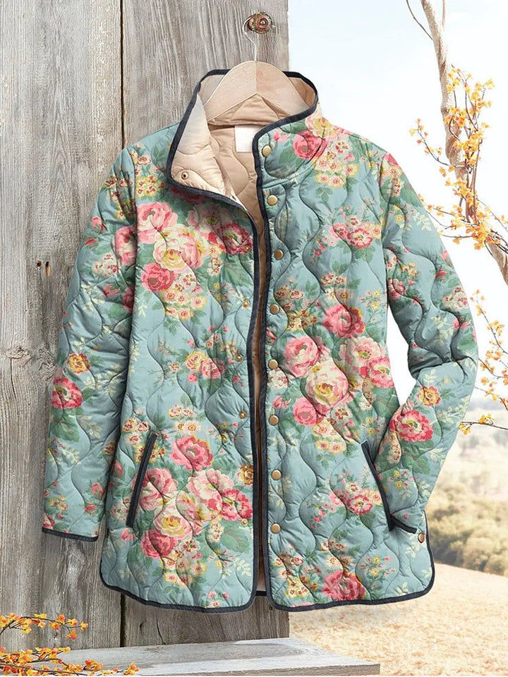 Emily™ | Cozy Floral Print Womens Jacket