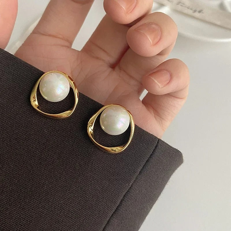 Emma™ | Elegant Pearl Earrings