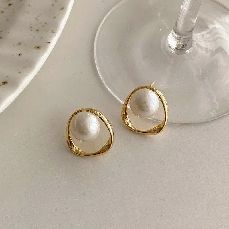 Emma™ | Elegant Pearl Earrings