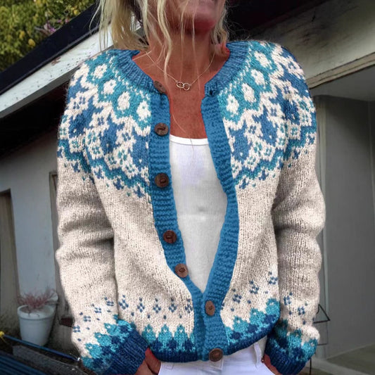 Eva | Vintage Icelandic Wool Cardigan 0