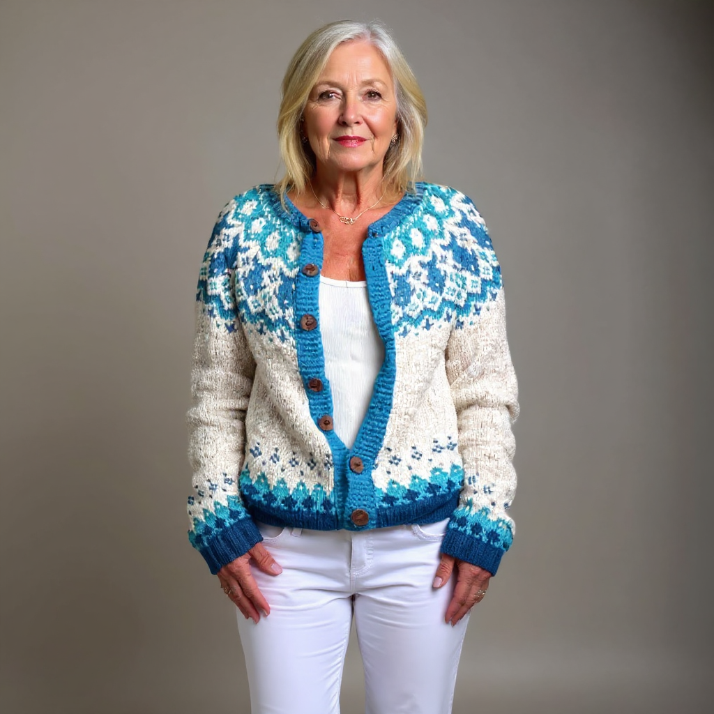 Eva | Vintage Icelandic Wool Cardigan 1