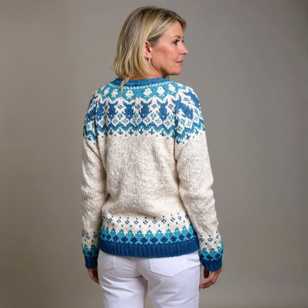 Eva | Vintage Icelandic Wool Cardigan 2