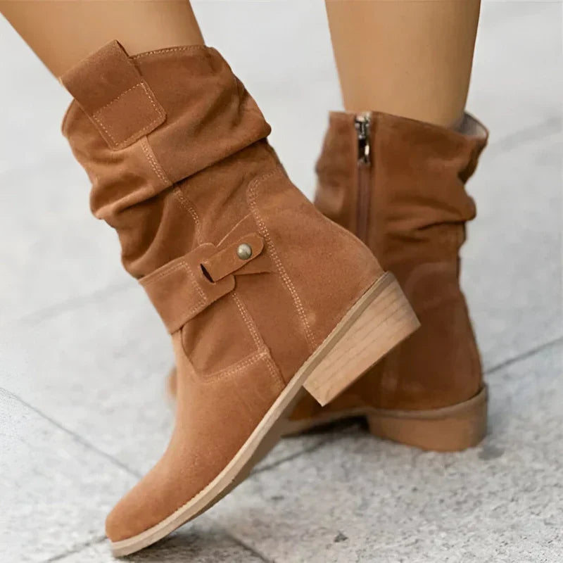 FRANCINCE | LOW HEEL ANKLE BOOTS 5