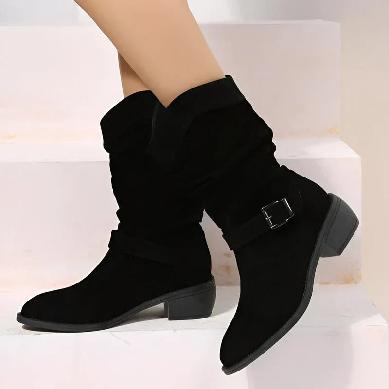 FRANCINCE | LOW HEEL ANKLE BOOTS 6