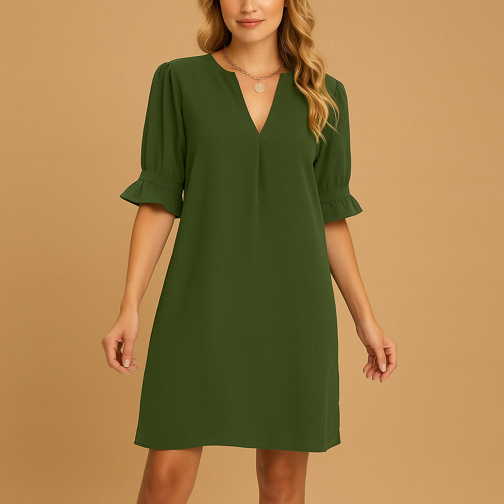 Fenna elegant dress ladies - stylish design with half -length sleeves