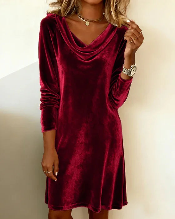 Frosina - Loose Fitting Velvet Dress 7