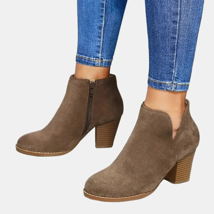 Hailey | Block Heel Ankle Boots 0