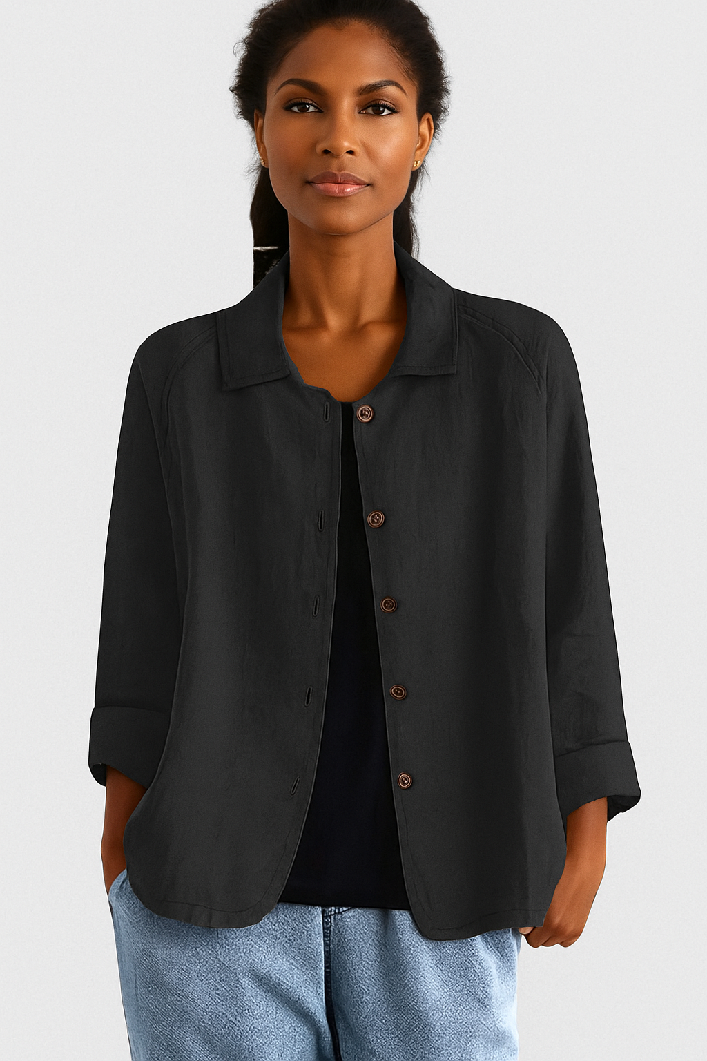 Hailey | Casual Button-Up Blazer