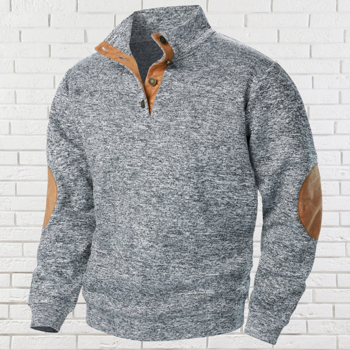 Harry™ | Comfortable Mens Sweater with Stand-Up Collar