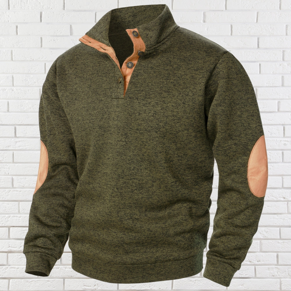 Harry™ | Comfortable Mens Sweater with Stand-Up Collar