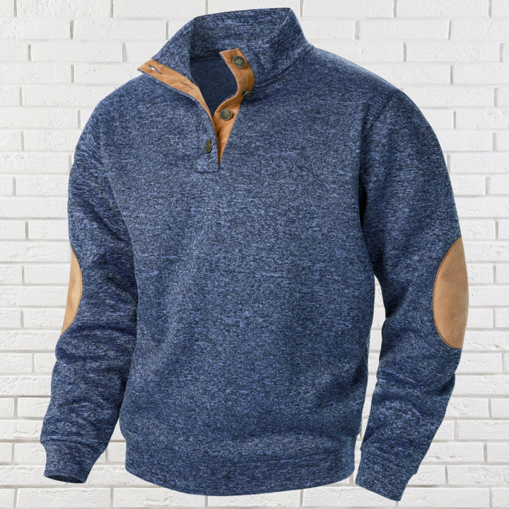 Harry™ | Comfortable Mens Sweater with Stand-Up Collar
