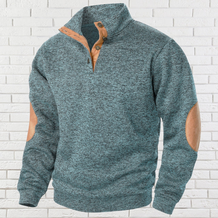 Harry™ | Comfortable Mens Sweater with Stand-Up Collar