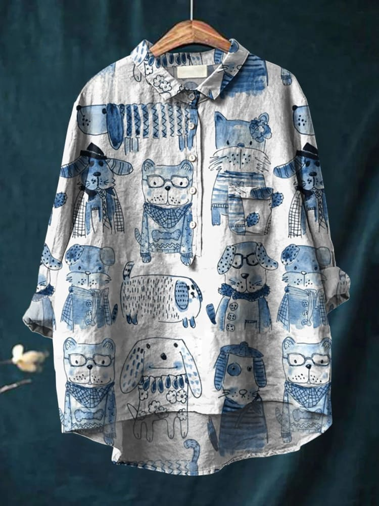 Hazel - Playful Pups Shirt 0