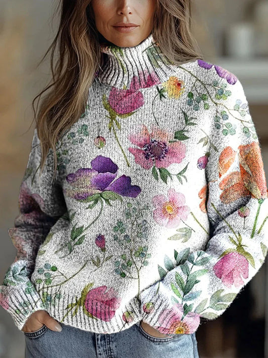 Helyra - Autumn Glow Turtleneck Sweater