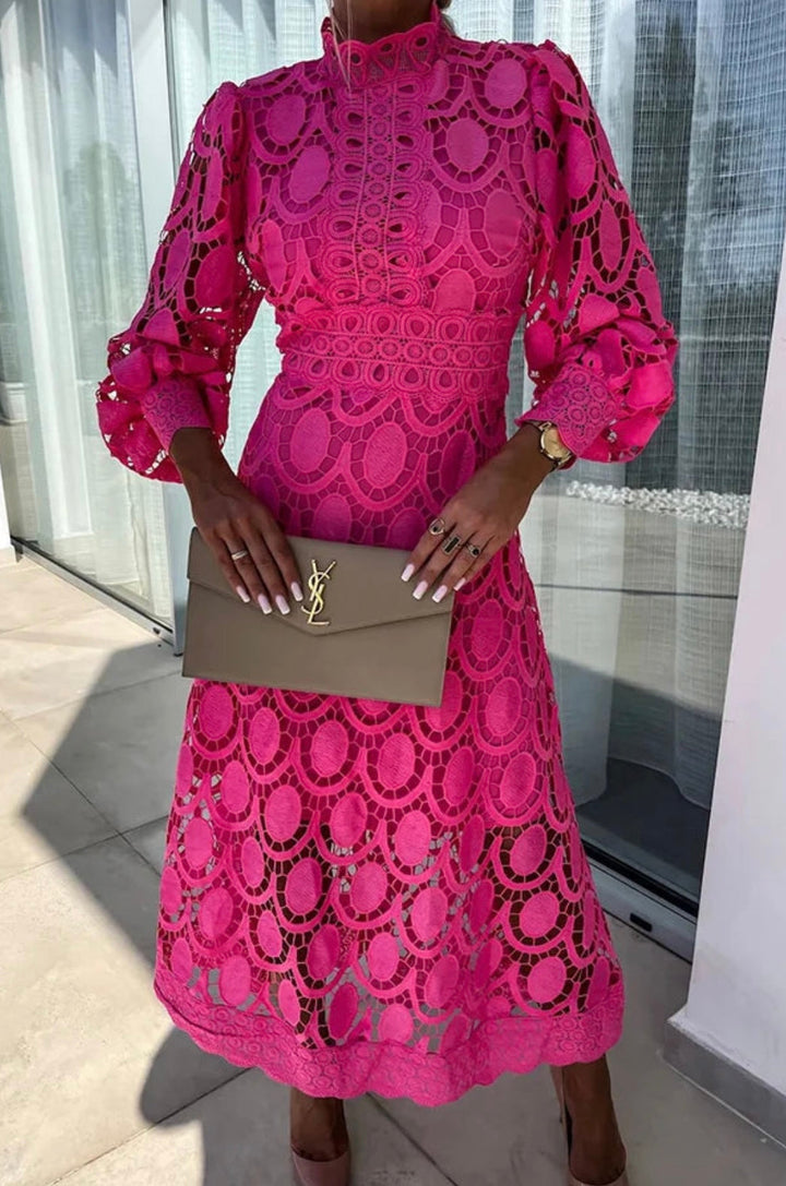 Charlotte Midi Dress - Elegant White Summer Style for Women