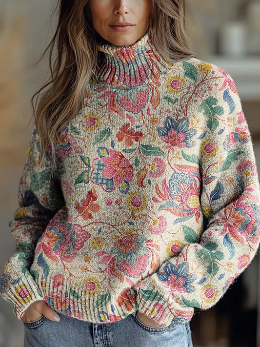 Illyra - Autumn Glow Turtleneck Sweater